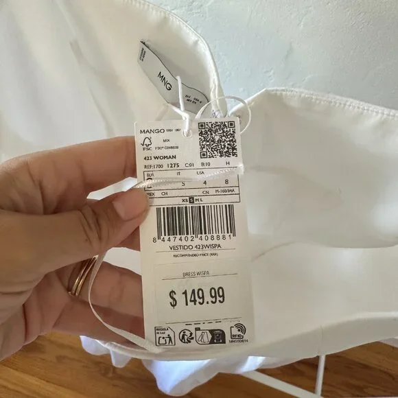 Mango Strapless Midi Dress - Picture 8 of 11